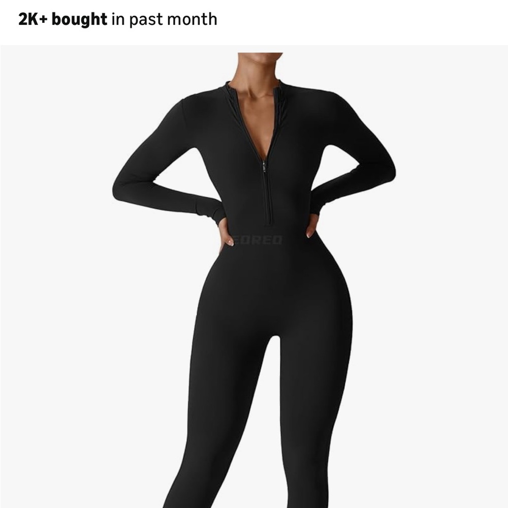Black Long Sleeve Jumpsuit